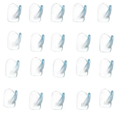 Image de Lot de 20 crochets autocollants transparents ultra-résistants pour porte-serviettes, patères et murs – pas besoin de percer – pour la salle de bains, la cuisine et les toilettes.