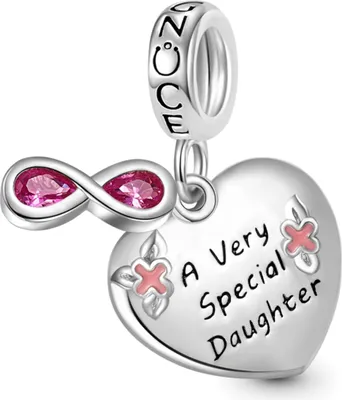 Produktbild von Gnoce Charm Anhänger Special Daughter GOC002 Silber