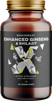 Obrázok produktu pre BrainMax Enhanced Ginseng & Shilajit, 60 vegetariánskych kapsúl