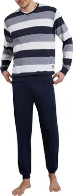 Produktbild von Götzburg Pyjama Herren zweiteiliger Schlafanzug lang Größe: 58