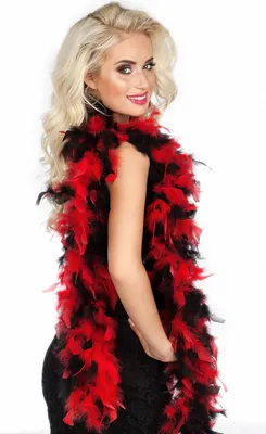 Image de boa party 180 cm noir / rouge