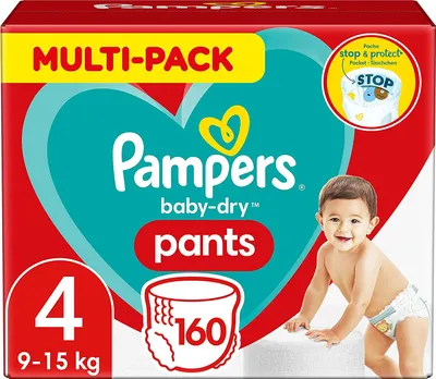 Produktbild von Pampers 81666564, Junge/Mädchen, Hosenwindel, 9 kg, 15 kg, Mehrfarbig, 12 h