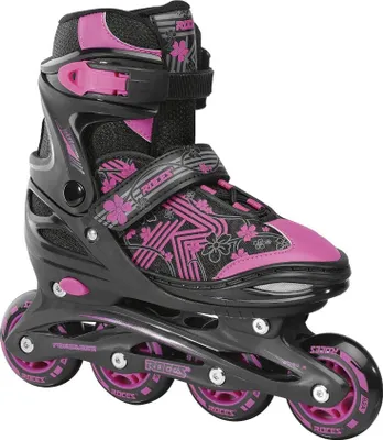 Produktbild von Roces Jokey 3.0 Inlineskates Softboot Mädchen Schwarz/Rosa Größe 26-29
