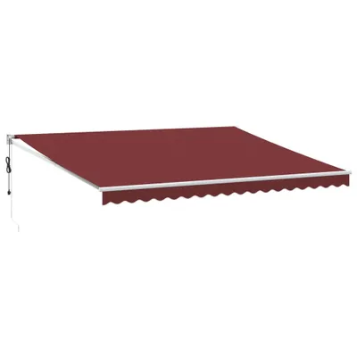 Zdjęcie produktu dla vidaXL Markiza automatyczna bordowo-czerwona 450x300 cm