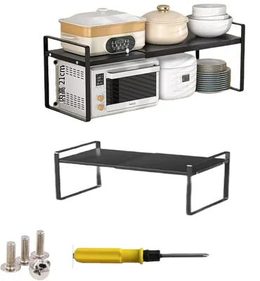 Immagine prodotto di Ripiano estraibile per cucina, adatto a mobili e piani di lavoro, dimensioni 35-65x27x25 cm
