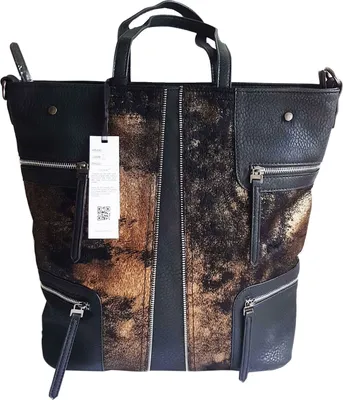 Produktbild von Damen Tasche Shopper Handtasche Goldfarbe Schultertasche Schultasche Neu L-59