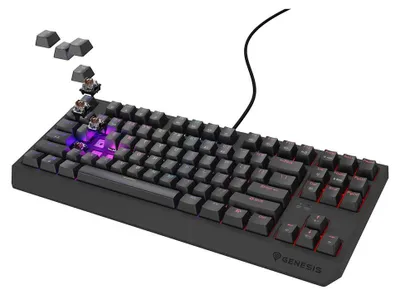 Obrázok produktu pre Káblová klávesnica GENESIS Thor 230 TKL Outemu Hnedá Čierna
