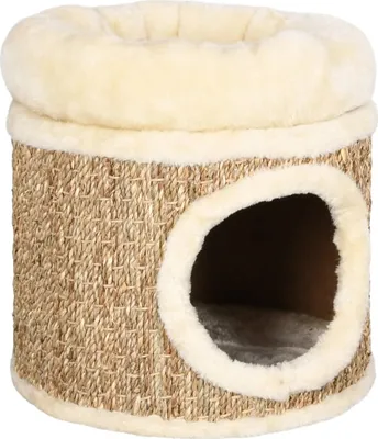Image de Cave à chat avec coussin 3 cm algues marines