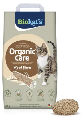Obrázek produktu pro Podestýlka Biokat's Organic Care Wood Fibres 3kg