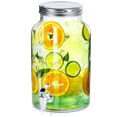 Zdjęcie produktu dla Pojemnik na napoje z kranikiem - Idealny na lemoniadę i ognisko