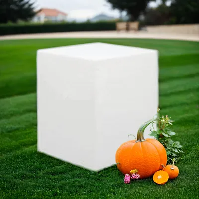 Produktbild von LED Außenleuchte Solar mit Dimmer B: 43 cm 53 cm hoch IP65 Weiß eckig Farbwechsel RGBW 50-600 lm Modern