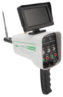Produktbild von Untergrund-Metalldetektor mit Display – 30 m Tiefenreichweite, 1000 m Suchbereich – für Goldschätze – 100–240 V, eingebautem Akku Metalldetektor, Weiß