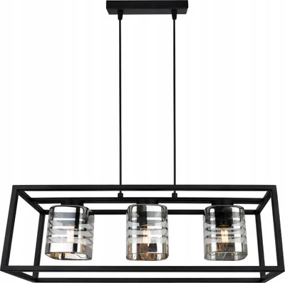 Produktbild von Hängelampe Käfig eleganter Glasschirm