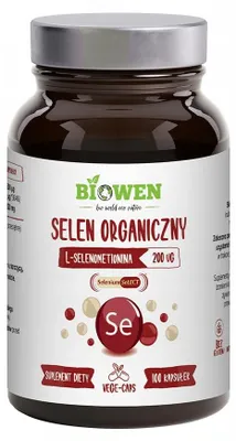Suplement diety Selen Organiczny Biowen 100 kapsułek l-selenometionina vege