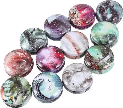 Produktbild von 12 Stück Metallbehälter, Kerzenbehälter, Gebäckdosen, Keksdosen, Kerzengläser mit Deckel, Mini-Süßigkeitenbehälter für Süßigkeiten, Kerzen, Bastel-Schmuck, Vorratsdosen, Festtagsgaben
