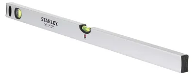 Produktbild von Stanley Wasserwaage Klassik magnetisch, Wasserwaage, 0,8 m, Aluminium, Schwarz, 0,5 mm/m, Aluminium, Gummi, 48 mm