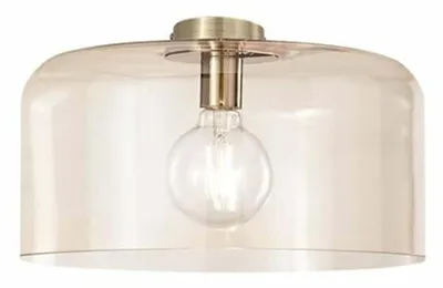 Image de Plafonnier GIBUS en verre ambré 40 cm.