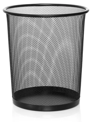 Produktbild von Deko- & Zinkeimer Mülleimer, Eisendraht, Höhe 26 cm, klein, 10 Liter, schwarz