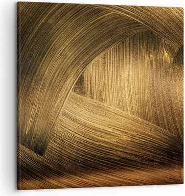 Produktbild von Bild auf Leinwand - Leinwandbild - Einteilig - Abstraktion Gold Textur - 60x60cm - Wand Bild - Wanddeko - Wandbilder - Leinwanddruck - Bilder - Wanddekoration - Leinwand bilder - AC60x60-4477