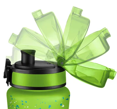 Produktbild von My Vesperbox Ersatzdeckel Trinkflaschen 350,500,600,750ml – Grün Klecks