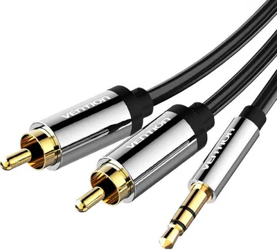 Zdjęcie produktu dla Vention BCFBH, 3.5mm TRRS, Męska, 2 x RCA, Męska, 2 m, Czarny