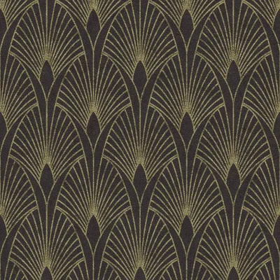 Produktbild von Livingwalls Art Deco Tapete New Walls 50's Glam Vliestapete schwarz gold 10,05 m x 0,53 m