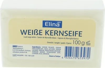 Produktbild von 6 x Seife Elina 100g Kernseife Zitrone Creme Seife Haushaltskernseife Handseife
