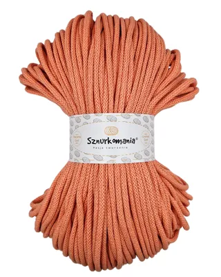 Produktbild von Baumwollkordel mit einem Kern 5mm 100m, Makrameegarn, Makrameekordel, Häkelkordel, Makrameekordel, Naturgarn, 5mm Kordel, geflochtene Baumwollkordel,