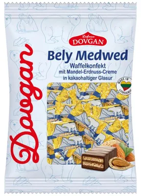 Produktbild von DOVGAN Waffelkonfekt mit Mandel-Erdnuss-Creme Mischka 200g