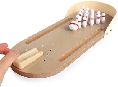 Produktbild von Holz-Minibowling-Spiel für Kinder
