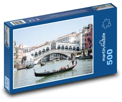 Zdjęcie produktu dla Puzzle 500 Canal Grande i Most Rialto - martinpuzzle