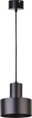 Zdjęcie produktu dla Lampa wisząca dekoracyjna czarna minimalistyczna okrągła 15 cm do salonu Rif 1xE27 15W Sigma Lighting