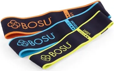 Produktbild von Bosu Fabric Resistance Band Set 3er-Set Gelb/Blau/Orange