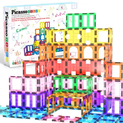 Produktbild von PicassoTiles Design Artistry Magnetic Set, Bausatz, 3 Jahr(e), Kunststoff, 42 Stück(e), 1,22 kg