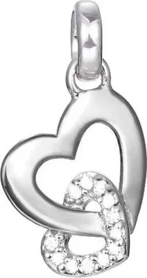 Produktbild von Esprit Anhänger Charms Bead Edelstahl JW50248 Zirkonia Herz ESZZ00487A000