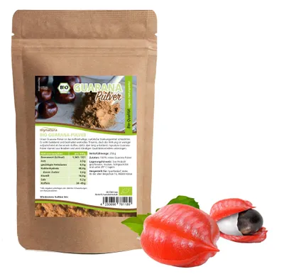 Produktbild von Mynatura  Guarana Pulver – ab 250g - 1 Beutel