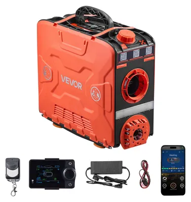 Obrázek produktu pro VEVOR naftové topení 8 kW DC 12 V přenosné naftové topení "vše v jednom" s ovládáním pomocí aplikace Bluetooth, dálkovým ovládáním a LCD displejem, palivová nádrž 4,5 l pro vozidla dodávky obytné automobily