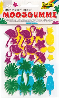 Produktbild von Moosgummi Glittersticker 4001868099843