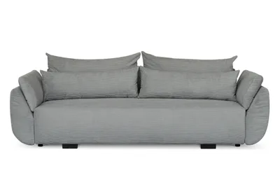 Zdjęcie produktu dla Sofa rozkładana Tilo 260 cm ze schowkiem, szary sztruks, 3-osobowa