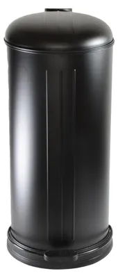 Produktbild von Triit- Mülleimer rund Metall 12 l schwarz matt mit Absenkautomatik