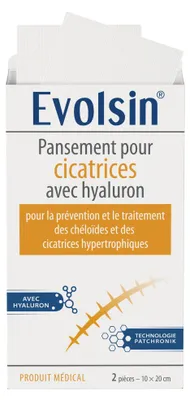 Produktbild von Narbenpflaster mit Hyaluron und, 10 Stück, für chirurgische Narben