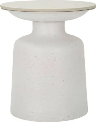 Image de Farfa - Table Basse, 40x40x47h cm Blanc, Porte-revues