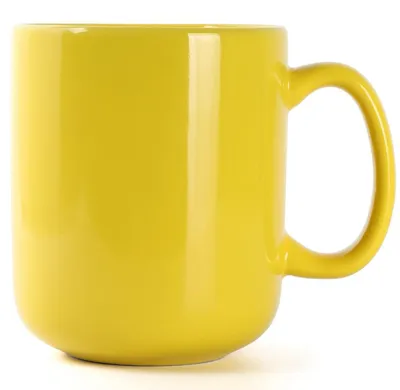 Produktbild von Große Keramiktasse 600ml Gelb für Tee, Kaffee, Suppe