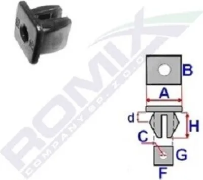 Produktbild von 25x ROMIX A53853 Clip Zier- / Schutzleiste