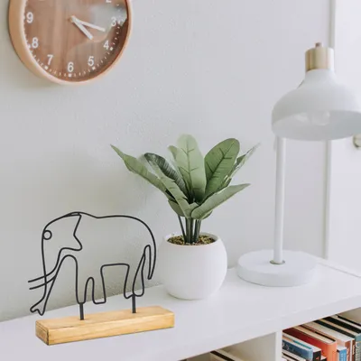Immagine prodotto di Evila Originals, Elefante - Nero, Oggetto decorativo, Nero, 32 x 30 x 4 cm
