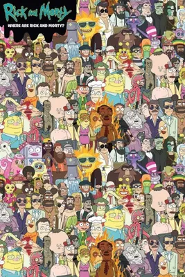 Produktbild von Poster Rick and Morty Where Are Rick and Morty 61x91.5cm