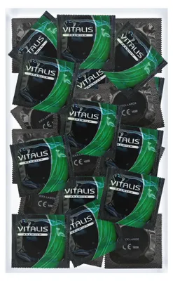 Produktbild von VITALIS 100 Premium Kondome 64mm XXXL | Nennbreite 64 mm | Gefühlsechte transparente Kondome extra groß | mit Gleitmittel auf Silikonbasis