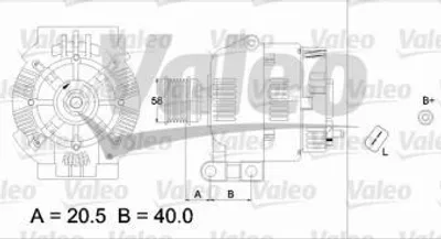 Produktbild von Valeo Generator  437311