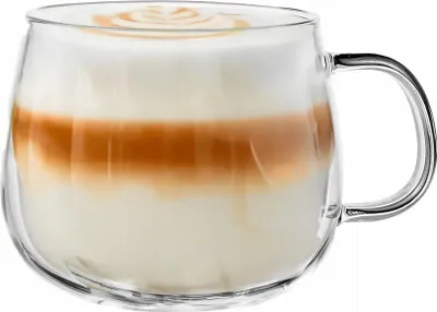 Obrázok produktu pre Sklenená pohár Bianca 430 ml s uchom na nápoje
