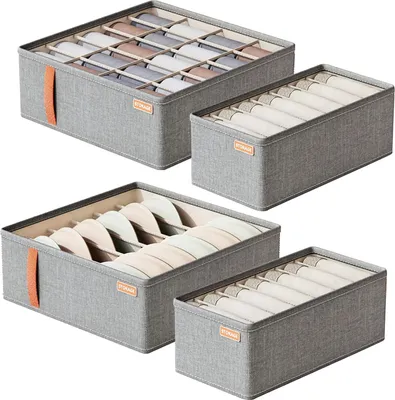Produktbild von Kleiderschrank Organizer Unterw?sche Faltbar 20/6/7 Zellen Oxford